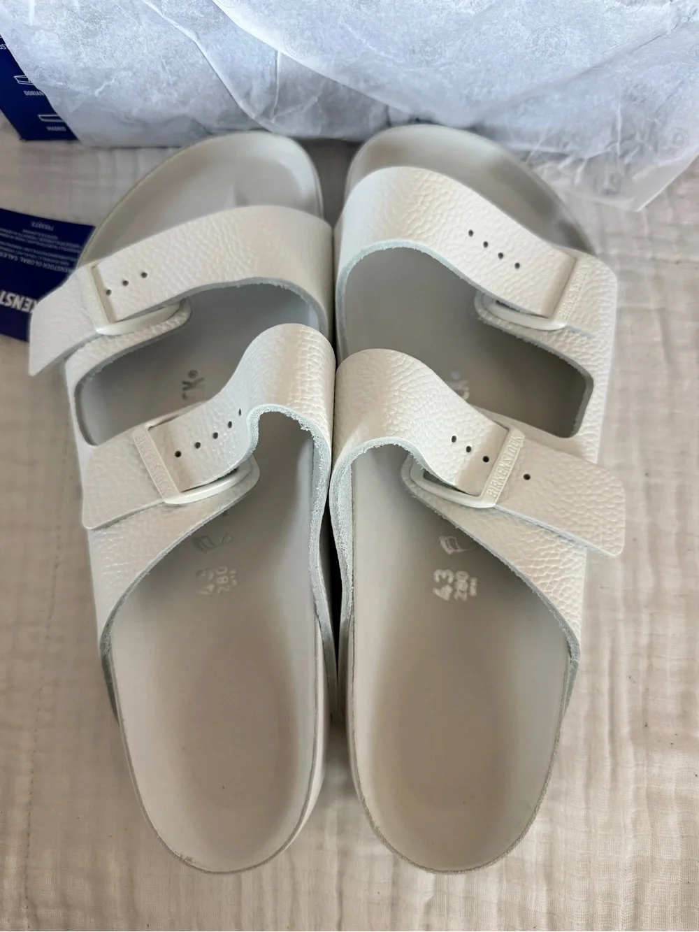 NWT Birkenstock Arizona Exquisite Leather Sandals Size 43 Regular/Wide